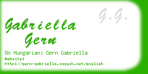 gabriella gern business card